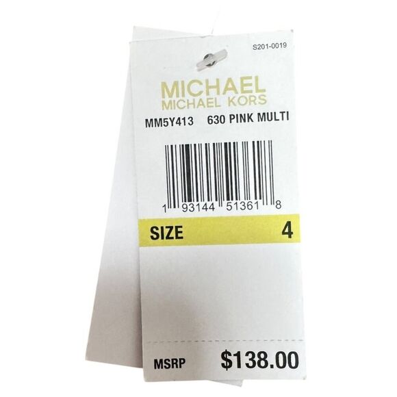 Micheal Kors Paddle Suit Long Sleeve Rash Guard - Size  4 - NWT - Picture 4 of 4